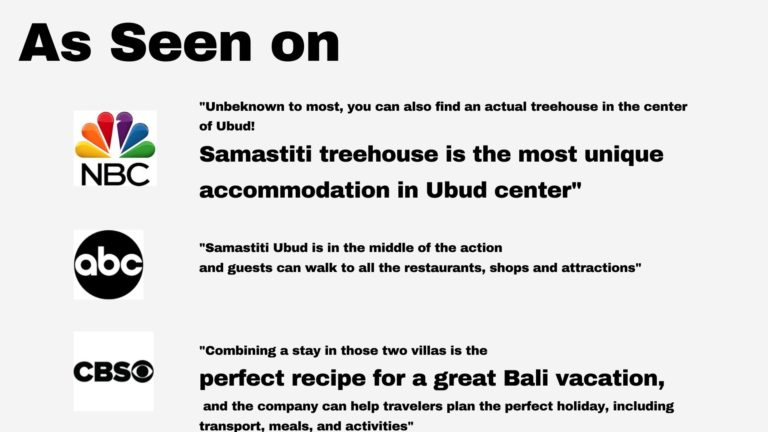 best villa rental in Ubud press